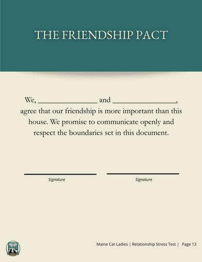 Co-Living Compatibility Stress Test [DIGITAL DOWNLOAD]